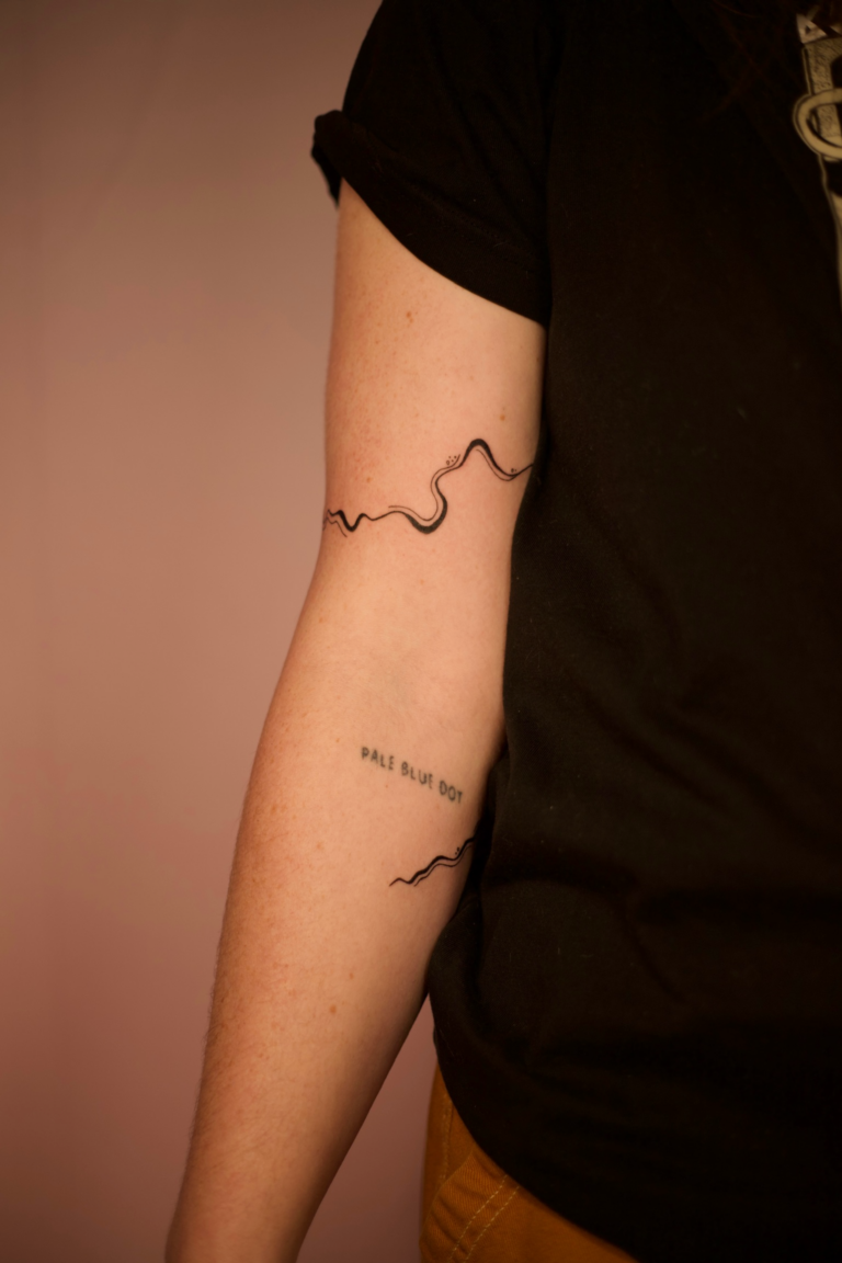 Swirly Arm Wrap Poudre River Tattoo