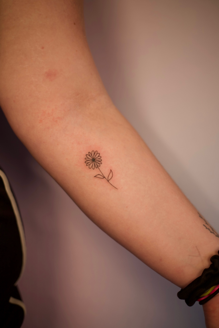 Tiny Flower Tattoo