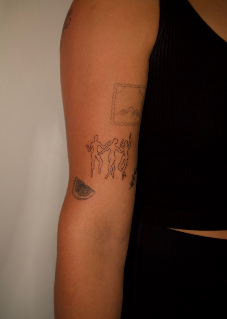 Dancing Humans Tattoo