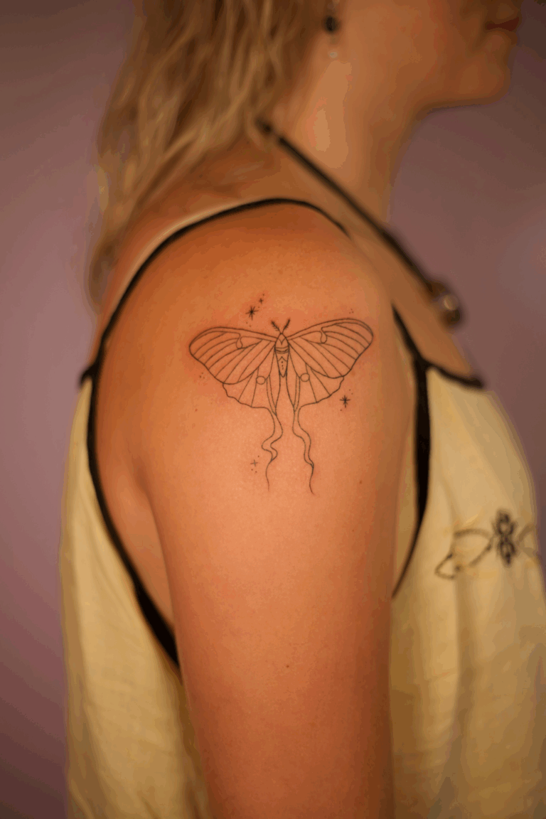 Celestial Moth Tattoo